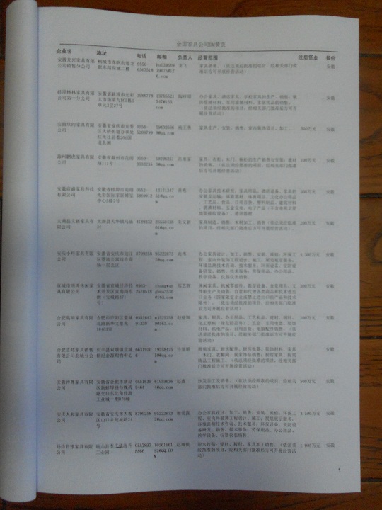 中國(guó)家具企業(yè)黃頁可開展精準(zhǔn)營(yíng)銷，電話營(yíng)銷、郵件營(yíng)銷、傳真營(yíng)銷等等多管齊下，圓您銷售冠軍夢(mèng)
