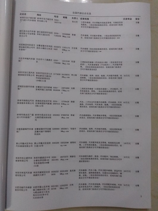 中國(guó)汽修企業(yè)黃頁(yè)可開展精準(zhǔn)營(yíng)銷，電話營(yíng)銷、郵件營(yíng)銷、傳真營(yíng)銷等等多管齊下，圓您銷售冠軍夢(mèng)